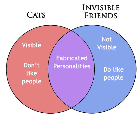 Cat Invisible Friend Venn Diagram