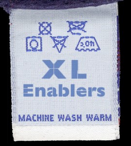 Extra Large Enablers T Shirt Tag